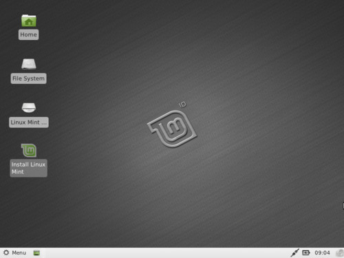 Živý Linux Mint Xfce