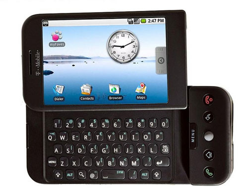 T-Mobile G1 (HTC Dream) – první telefon s Androidem