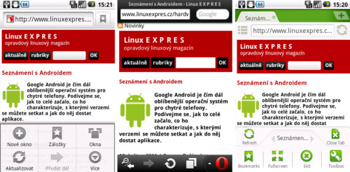 Výchozí prohlížeč, Opera Mobile, Dolphin Mini