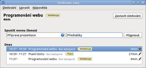 Vložení úlohy v Hamsteru