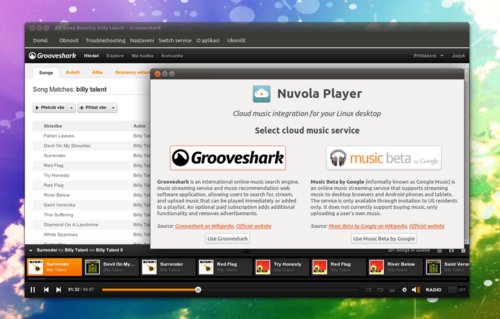 Google Music Frame alias Nuvola Player nově podporuje Grooveshark