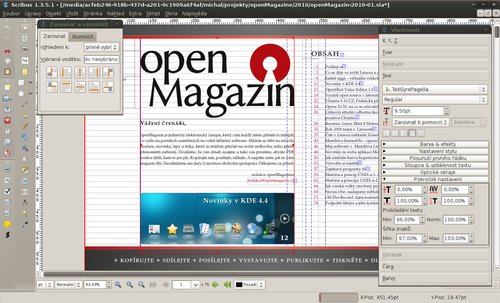 Scribus je komplexní nástroj na sazbu, který hravě nahradí Adobe InDesign
