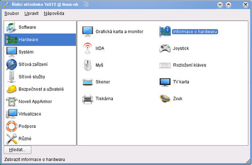 Správa hardwaru v distribuci openSUSE
