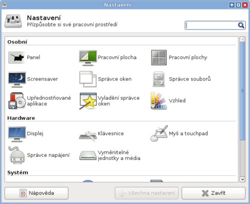 Přehledné nastavení v Xfce 4.10