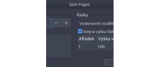 Rozdělení stránky