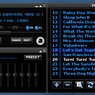 Přehrávač, seznam skladeb a ekvalizér