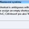 Přeřadit klávesovou zkratku nové akci?