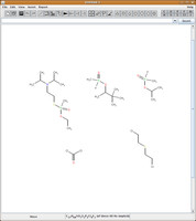 Hlavní okno programu JChemPaint