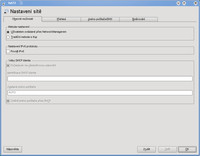 Nastavení sítě - obecné možnosti