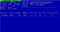 Memtest86+ v akci, pro větší přesnost výsledku je dobré nechat proběhnout