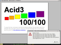 Testovací stránka webových standardů projektu Acid3