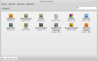 Kategorie aplikací ve Správci softwaru