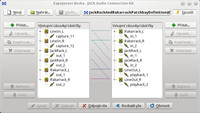 QJackCtl – Zapojovací deska – Rakarrack a JACK Rack