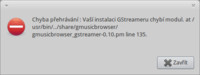 Chyba při pokusu o přehrání MP3 souboru v gmusicbrowseru, rozumíte tomu?