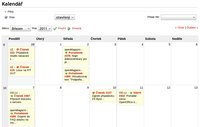 Redmine: Kalendař