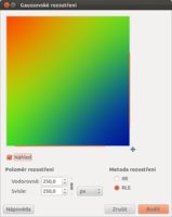 Dialogové okno Gaussovského rozostření