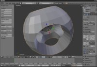 Typický WYSIWYG 3D modelovací nástroj Blender