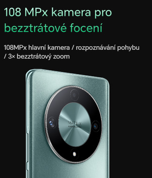 108 MPx kamera pro bezztrátové focení